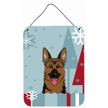 Carolines Treasures Winter Holiday German Shepherd Wall and Door Hanging Prints BB1707DS1216